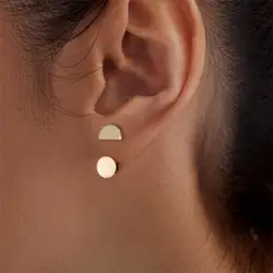1-Pair Metal Geometric Circular Pendant Open Design Earrings Ear Jacket Women's Daily, Party Accessories Wedding Earrings 2024 N