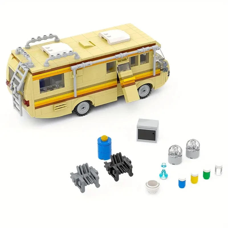 

Breaking Bad Merchandise Car Building Blocks MOC RV Model Camper Van Building Bricks Kit DIY Technic Vehicle Toy For Fans Gifts