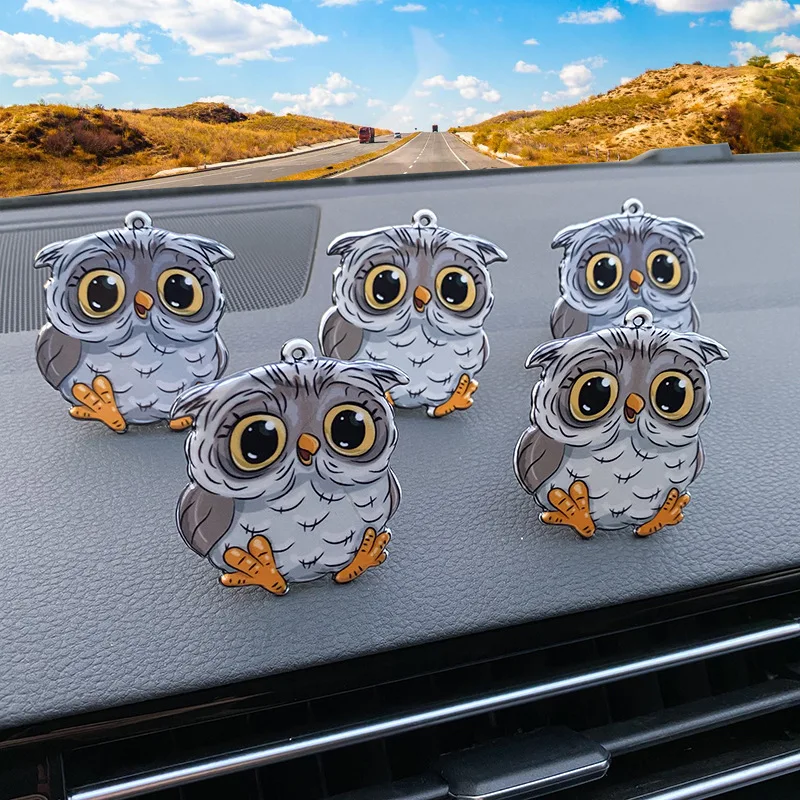 Owl Auto Air Conditioner Outlet Decoration Wisdom Owl Perfume Clip Air Freshener Car Tuyere Fragrance Car Ornament Wholesale New