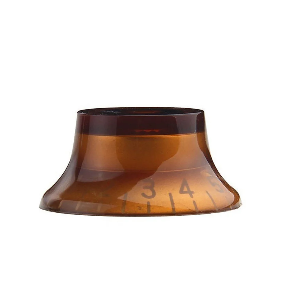 

4pcs Plastic Knob Replacement For Electric Guitar Bass Amplifier Control Volume Pedal Effect Pointed Shape 10 Grid Digital Scale