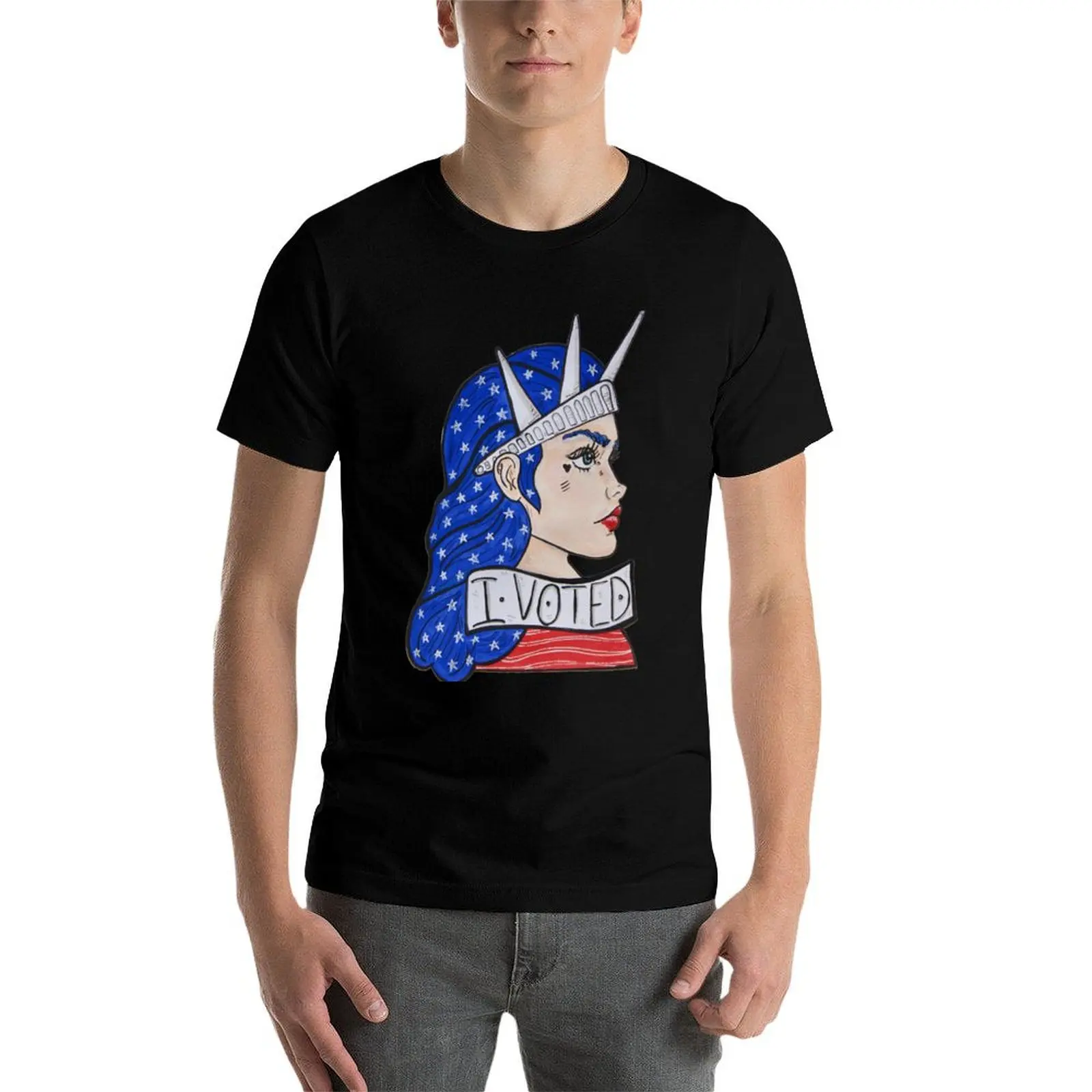 

I Voted T-Shirt man t shirt designer t shirt man designer t shirt custom print T-Shirt
