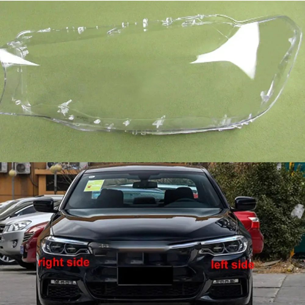 

For BMW 5 Series G30 G38 520 523 525 528 530 2017-2018 Headlights Shell Transparent Cover Lampshade Headlamp Housing Plexiglass