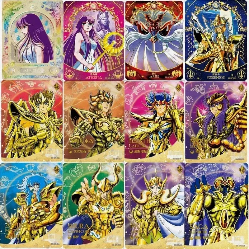 

New KAYOU Saint Seiya Japanese Anime Card Athena Pope Poseidon SE BP QR UR Rare Collection Card Toy Boy Christmas Holiday Gift