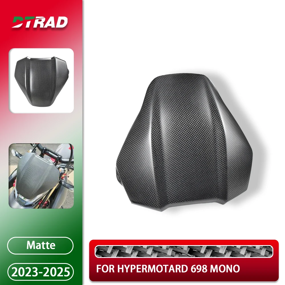 

For Ducati Hypermotard 698 Mono 2023 2024 2025 Carbon Windshield Front Wind Screen