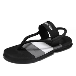 Crestar Men Sandals New Fashion Casual Men Flat Sandals Beach Comfortable Flip-flops Water Shoes For Men Non-slip House Flats