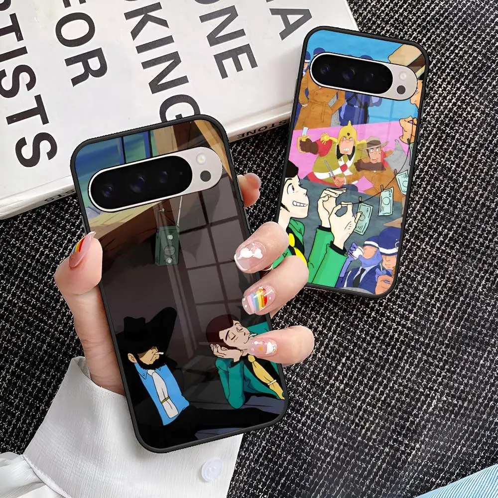 Чехол для телефона Lupin The Third Lupin Iii для Google Pixel 7a 7 8 8a 9 PRO XL 5G, стеклянный чехол