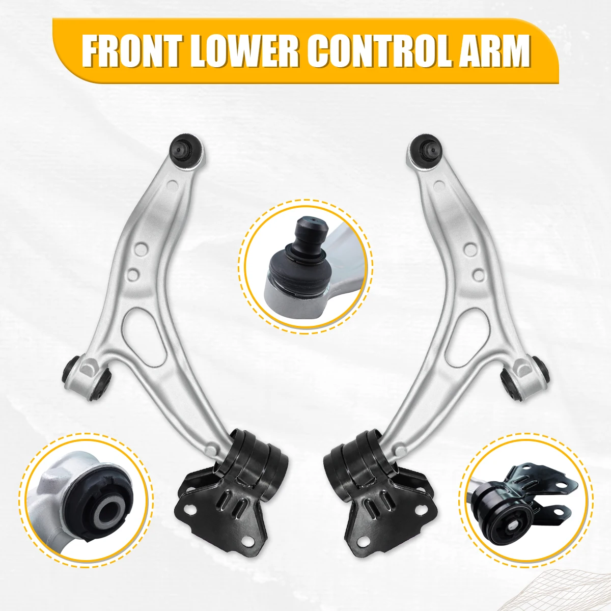 Svenubee 2pcs Front Lower Control Arms LH&RH Suspension Kits for Ford C-Max Focus 2012 2013 2014 2015 2016 2017 2018 CV6Z3079B