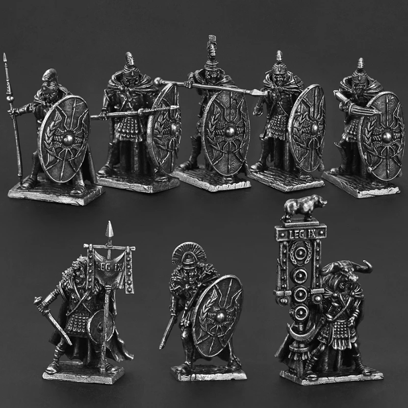 Metal Guards Soldier Series Model Toys Action Figures Board Game Chess Pieces Decoration Desktop Miniature Accessories Craft