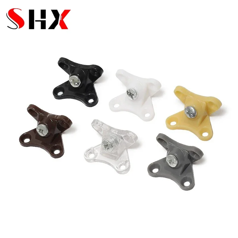 10pc Corner Brackets Screws Butterfly L-shaped Support Connector Removable Combination Fasteners Corner Code Right Angle Bracket