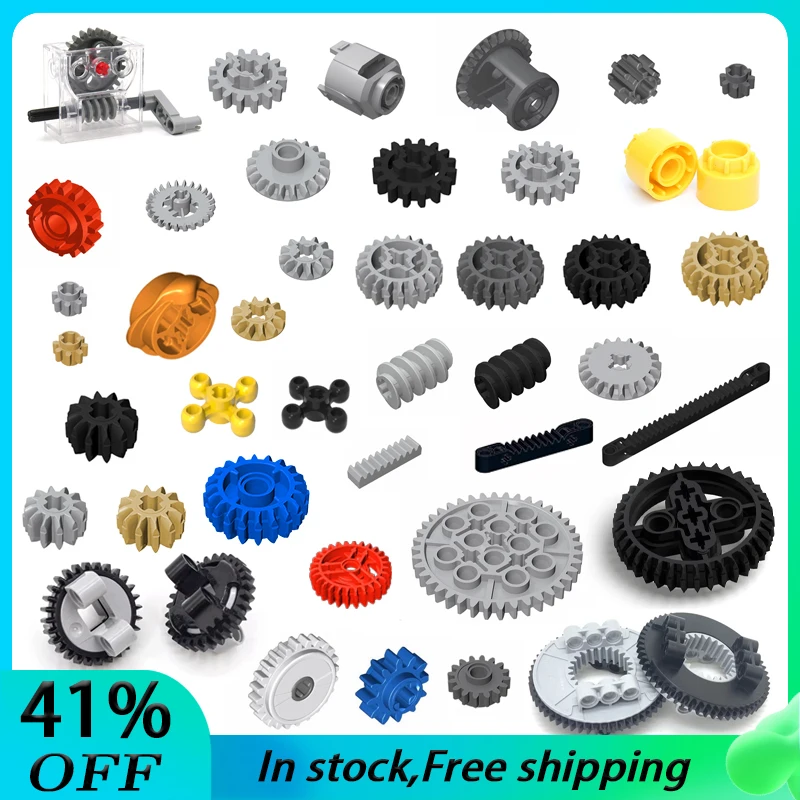 Technical Transmission Gear Sports Car Mechanical Parts MOC Accessories DIY Bulk Parts Supplement 9686 EV3 Building Blocks Toys