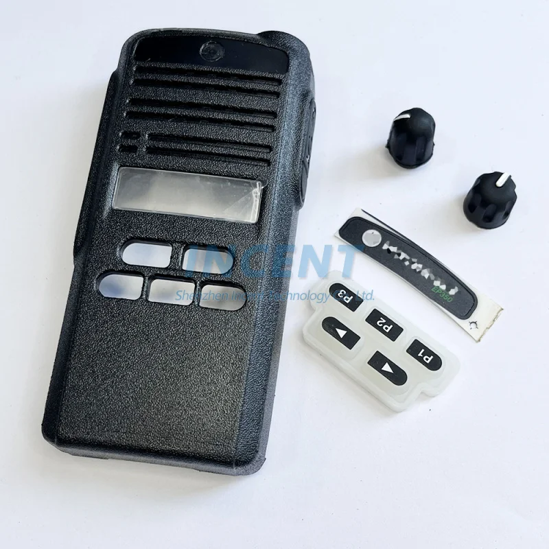 VOIONAIR-Substituição Capa para Walkie Talkie, Caso Habitação para EP350 EP350MX, Teclado e Dois Botões, Rádio portátil, Handheld, EP350