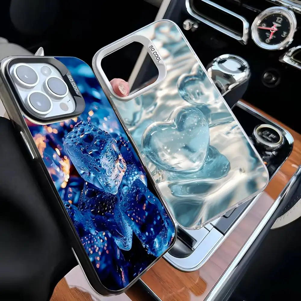 

Cool Ice Phone Case For iPhone 16,15,14,13,12,11,Mini,Pro,MAX White Matte Shockproof Cover