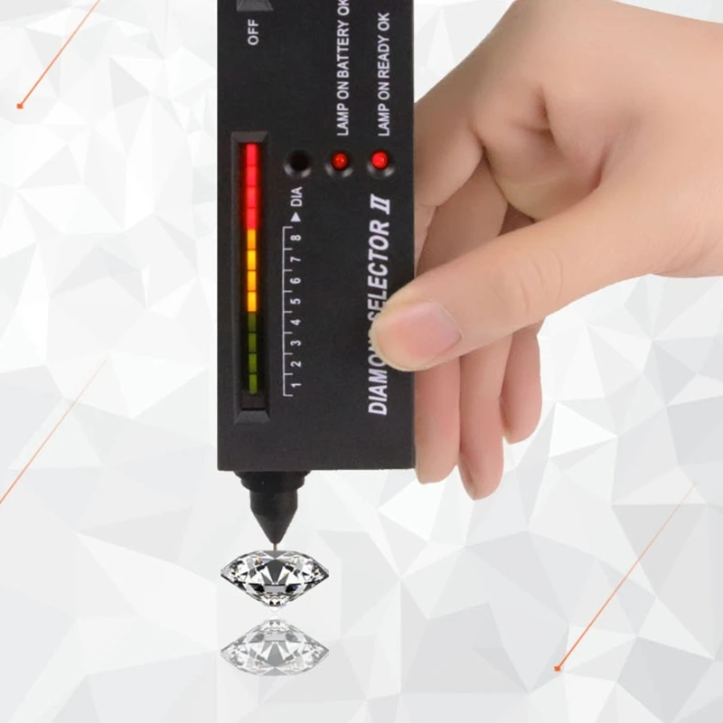 

Jewelry Diamond Selector II Moissanite Tester Portable Gemstone Gem Testing Tool LED Diamond Indicator Tester Pen