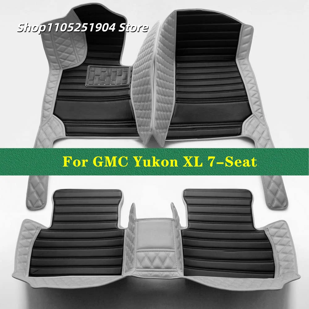 Auto Carpets Car Floor Mats For GMC Yukon XL 7-Seat 2024 2025 2026 2027 Car Mat Interior Accessories