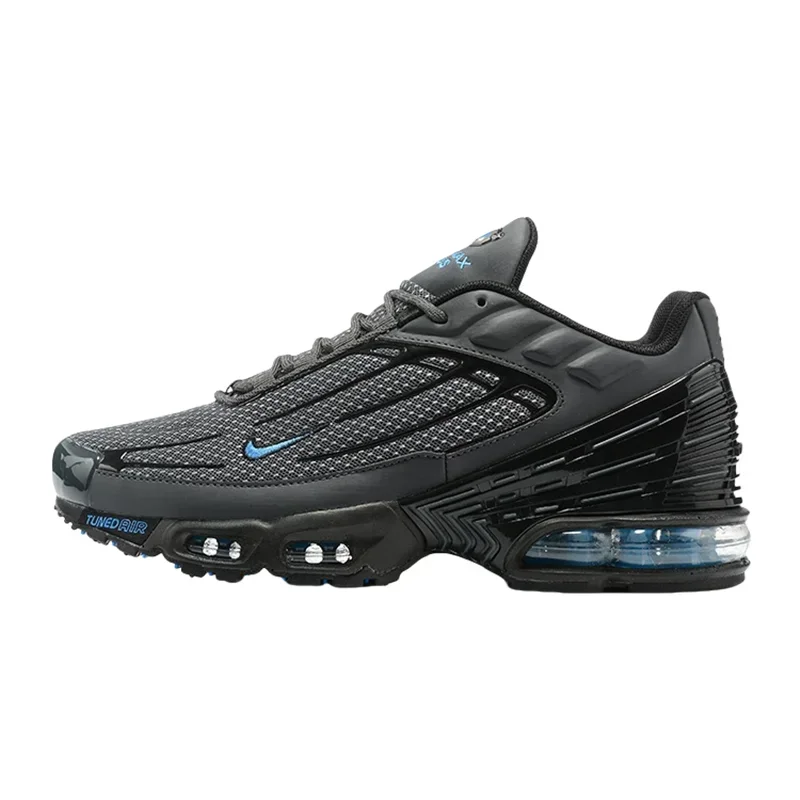 Scarpe da corsa da uomo Nike Air Max Plus 3 - Antiscivolo, resistenti, comode, sportive ammortizzanti, ventilate, Nero Verde
