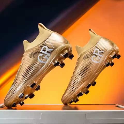 New Men's and Women's Football Cleats Firm Ground Outdoor Professional Football Shoes Lightweight Sports Sneaker Rugby Boots