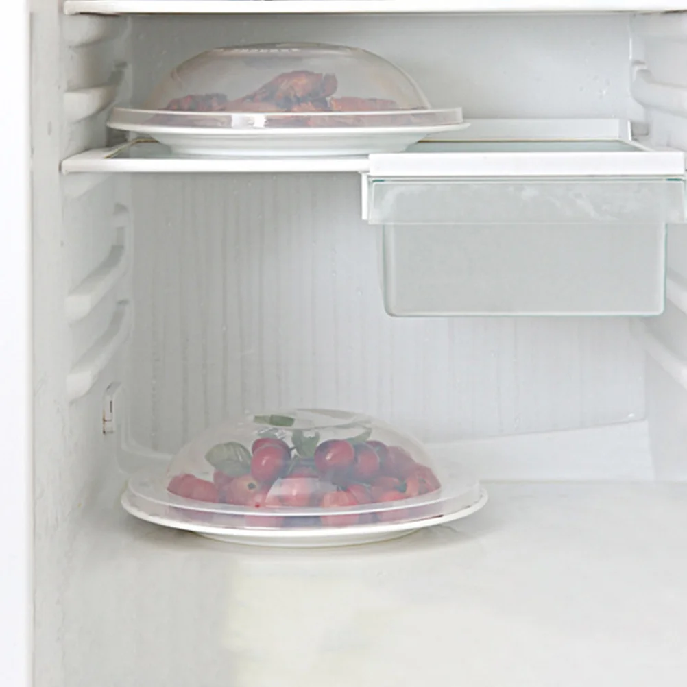 

2Pcs Oil-Proof Food Cover Heat-Resistant Microwave Dish Plate Cover Lid for Kitchen Refrigerator Oven Protection Preservation