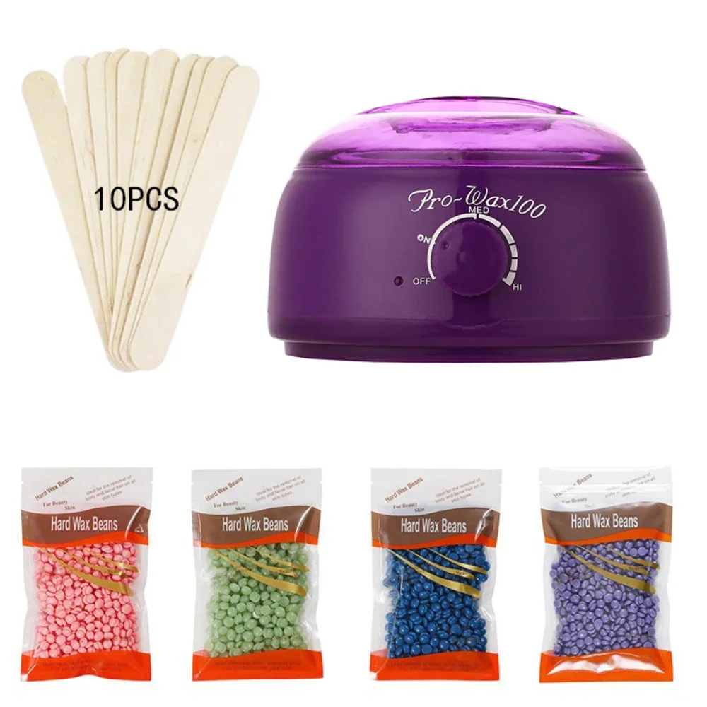 Houselin 500CC Hair Removal Waxer, Portable Electric Wax Warmer for Hair Removal with Purple Lid