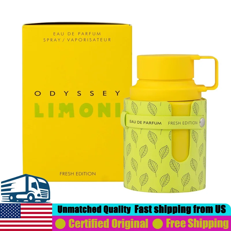 

Armaf Odyssey Limoni Fresh Eau de Parfum 3.4 Ounce Premium Arabian Perfumes 100 ML Lasting Fresh Citrus Unisex Cologne Pheromone