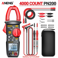 Aneng Pn200 Digital Clamp Meter Dc/Ac 600A Current 4000 Counts Multimeter Ammeter Voltage Tester Car Hz Capacitance Ncv Ohm