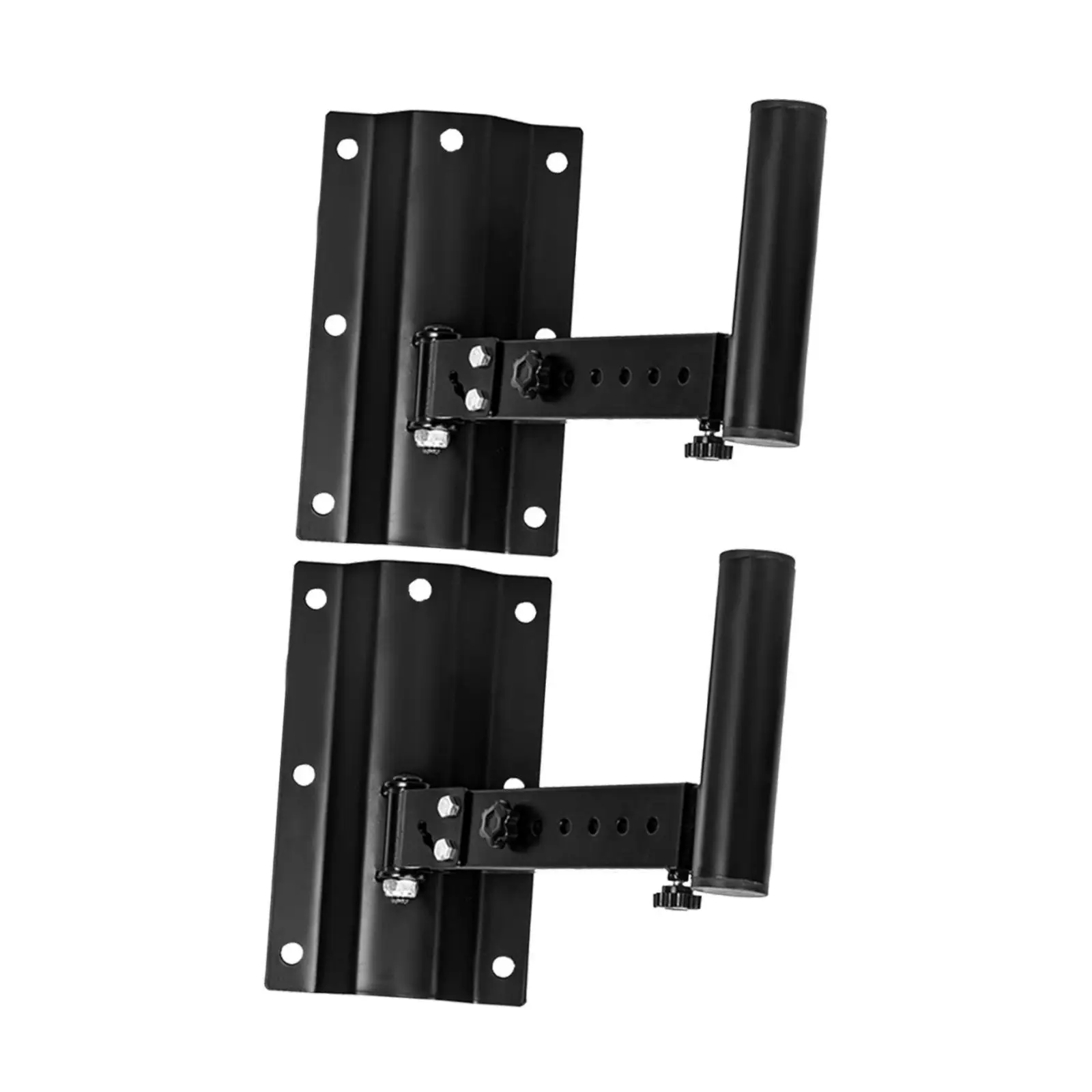 2x ลําโพงผนังวงเล็บยึดเพดาน Professional Rotatable Heavy Duty ปรับ Wall Mount Holder สําหรับ Studio Monitor Office