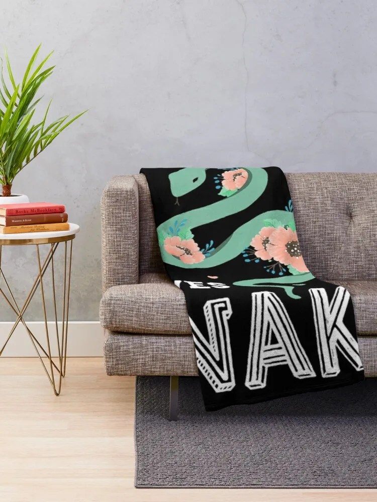 Just A Girl Who Loves Snakes Women Snake Lover Gift Throw Blanket Decorative Blankets Blankets For Sofa Multi-Purpose