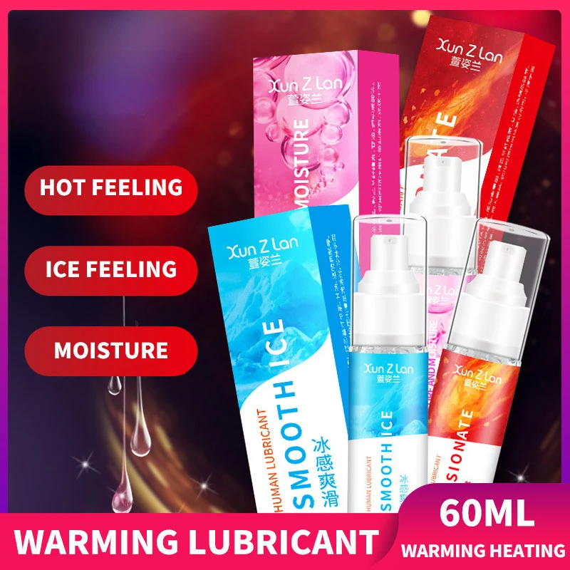 60ML Heißer Gleitmittel für Sex Erwärmung Heizung Kondom Flüssigkeit Gel Männer Erreger Anal Sexuelle Werkzeuge Lube Pumpe Massage Öl