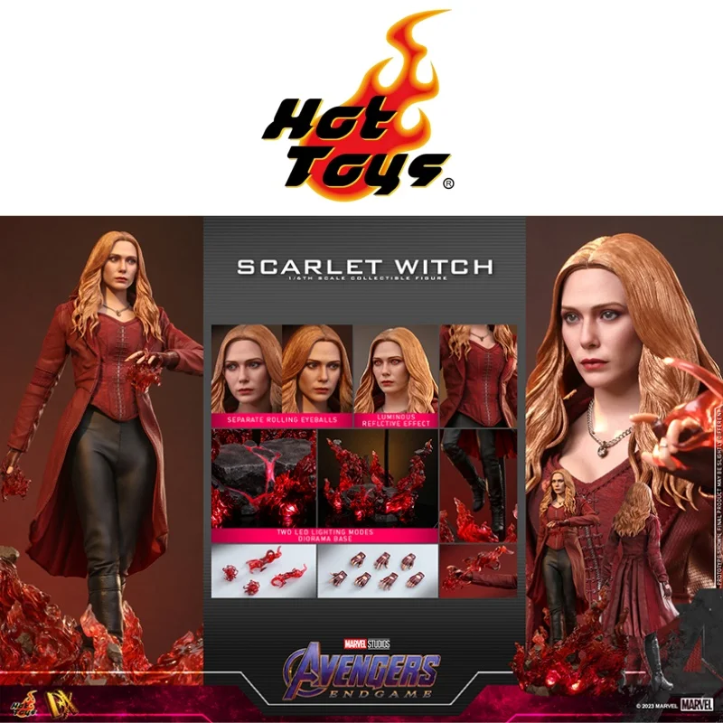 

In Stock Hot Toys HT Dx35 Avengers 4 Scarlet Witch 1/6 Soldier Doll Anime Action Figure Collection Model Toys Surprise Toy Gift