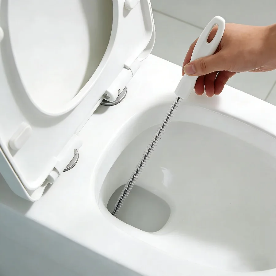 Portable Sink Hair Cleaner Tool, Drain Snake Pipe Unblocker with Hook for Hair Removal, Waterproof Sewer Cleaner - Image 5