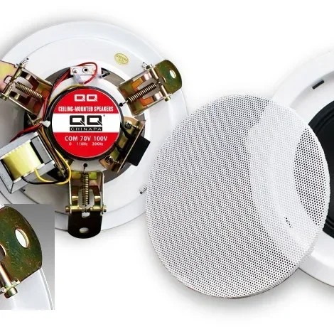 2026 System Customization 3W 6W 6-inch Constant Pressure Ceiling Shopping Mall Background Music Public Broadcast Ceiling Speaker