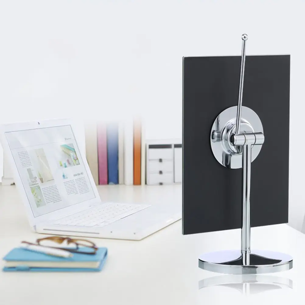 

Зеркало для туалетного столика с прочной металлической подставкой, поворотное на 180 градусов, настольное зеркало для макияжа, бритья, использования в спальне и ванной комнате