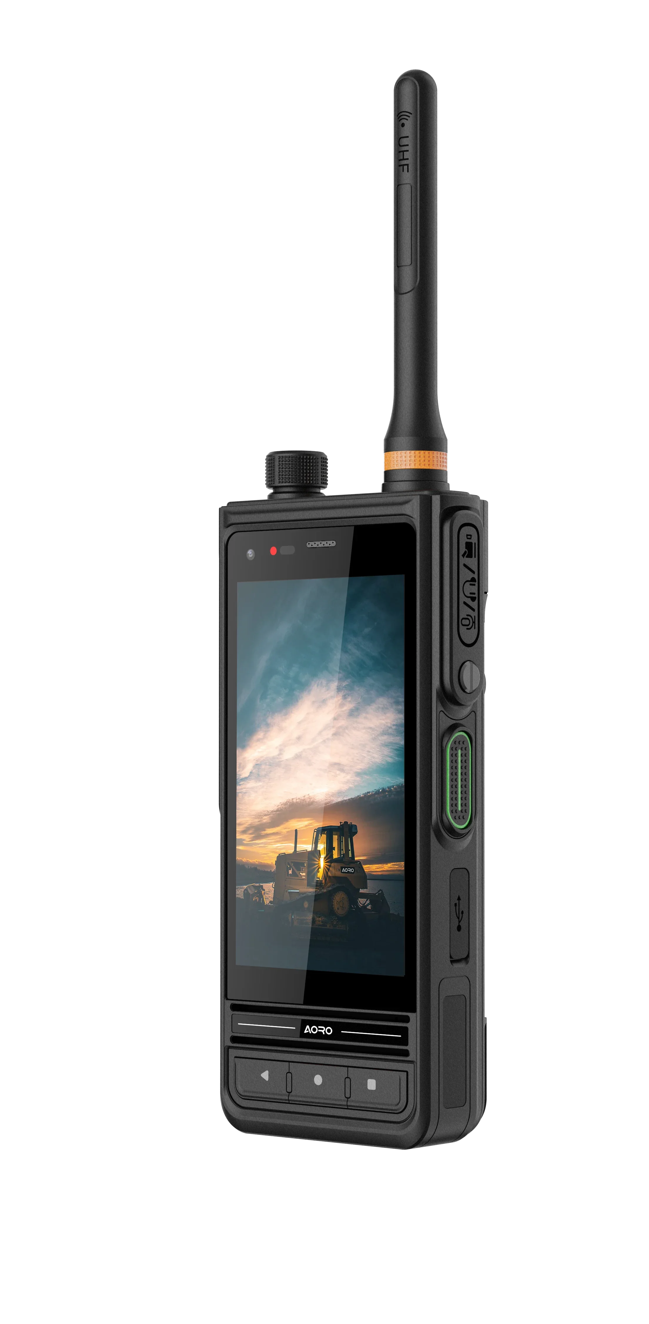 AORO 4G/5G Android 10 DMR UHF VHF Dual Frequency Rugged Smart Walking Talki with Infrared Thermal Imaging Industrial