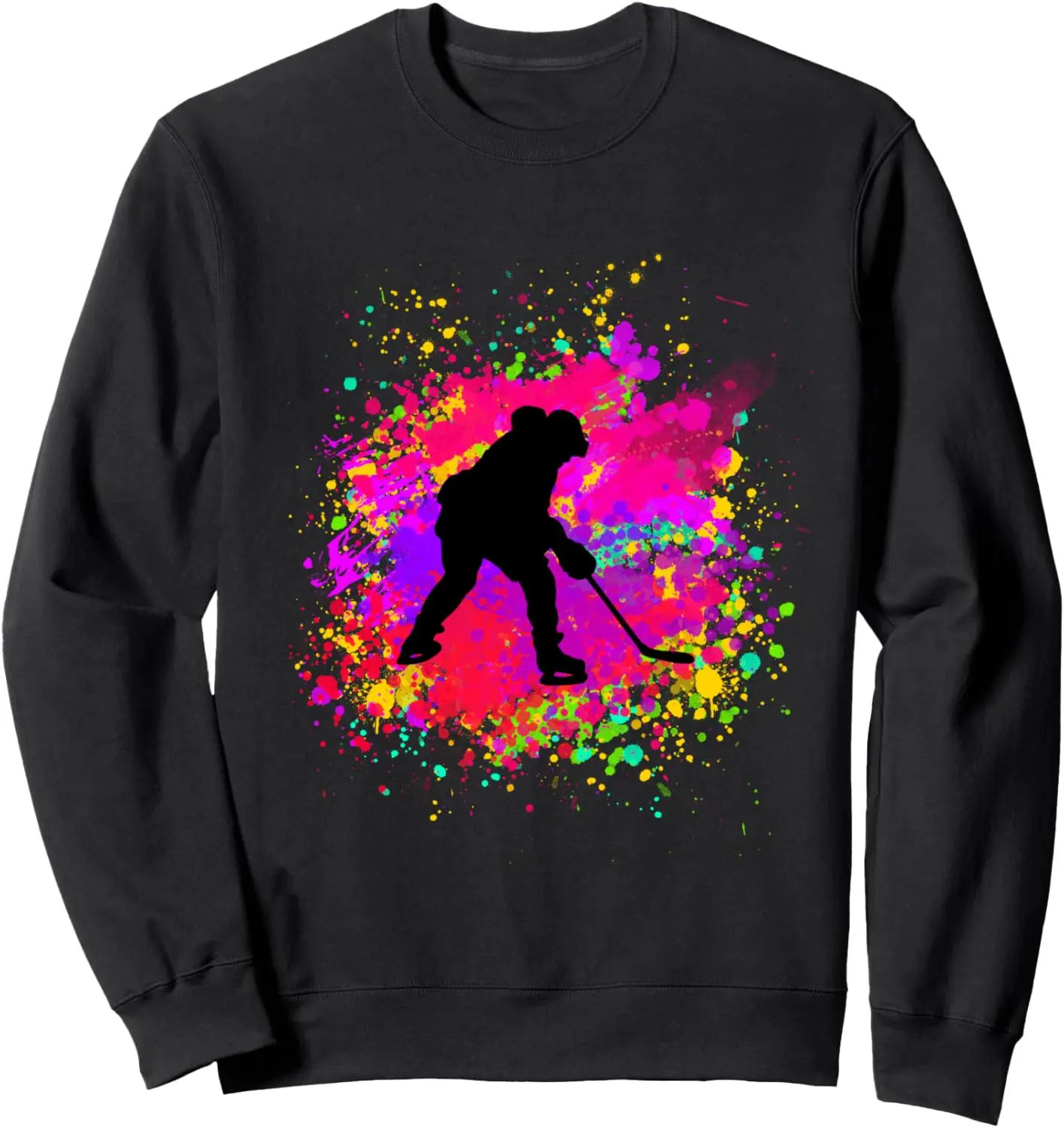 Cool Ice Hockey Color Player Star Gift for Ice Hockey Lovers Sweatshirt