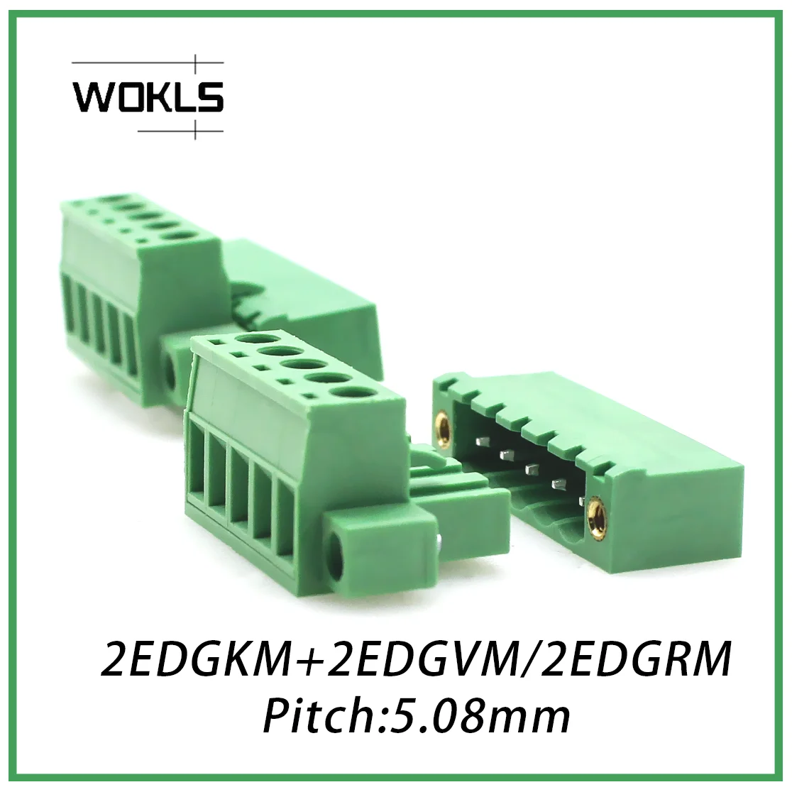 10 set 5.08MM pluggable terminal block KF2EDGKM 5.08mm PCB connector 2EDGKM+2EDGVM or 2EDGRM