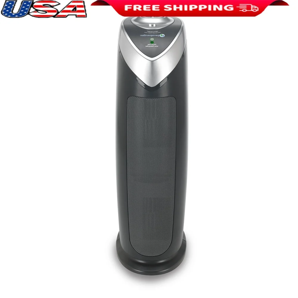 

Очиститель воздуха HEPA с фильтром из активированного угля для удаления запаха. Идеальные большие помещения до 740 кв. футов. Бесшумная работа. 3 настройки скорости.