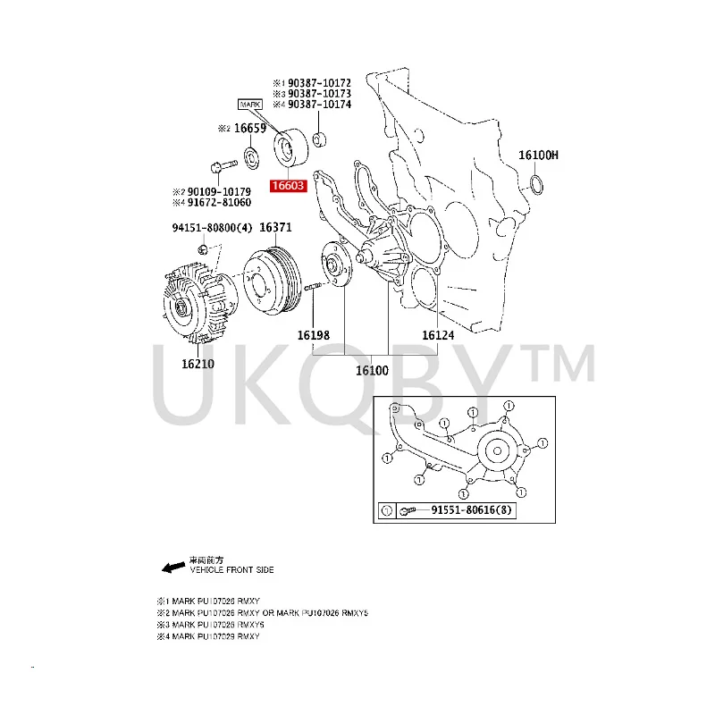 1660331010 1660331030 To yo ta Prado 1st idler gear assembly