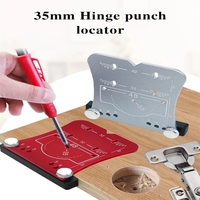 35mm Woodworking Hinge Hole Opener Punch Tool,Punch Locator And Limiting Frame,Quick And Precise Drilling And Mounting Of Hinges