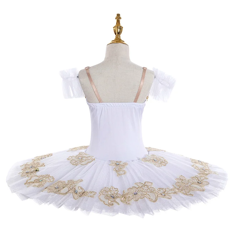 2022 New white Ballet Tutu Skirt Children White Swan Lake Dance Performance Costumes Beauty Dance Clothing