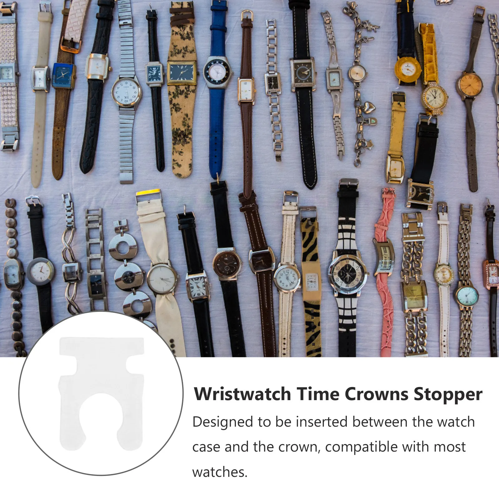 

1000 шт. пластиковых стопоров для заводных головок часов, инструмент для ремонта часов, подходит для часовщиков