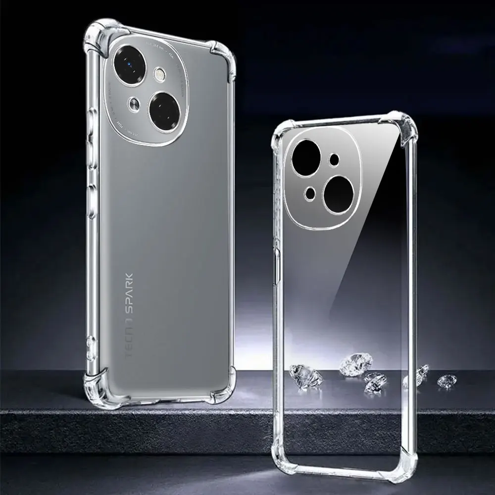 Phone Case For Tecno Spark Go 1 Shockproof Case ForTecno Spark Go 2025 2024 2023 2022 2021 Transparent Soft Silicone Back Cover image 5