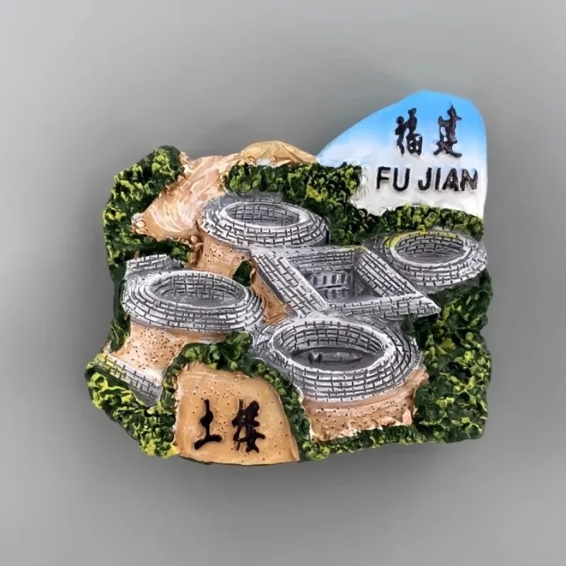 China Souvenirs Guangzhou Fridge Magnets Henan Province Luoyang the Longmen Grottoes Refrigerator Stickers Christmas Gifts