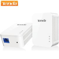 Tenda PH3 Powerline Starter Kit AV1000 Ethernet Adapter Gigabit Port Plug &Play for HD TV Online Gaming Wired Connection US Plug