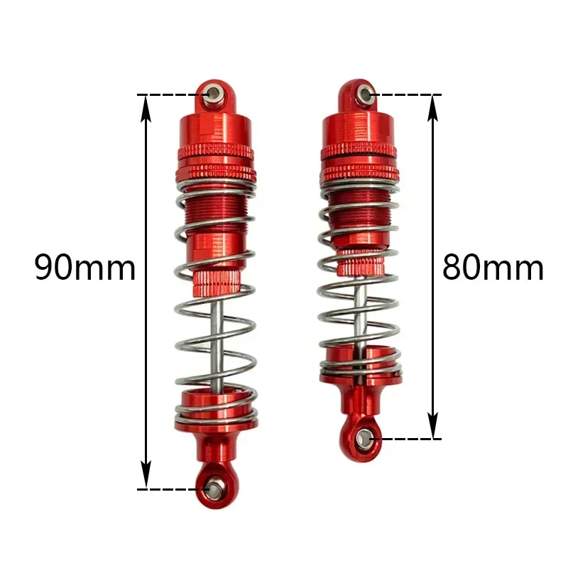 

4 Pcs All Metal Shock Absorber Damper for WLtoys 104001 1/10 RC Car Upgrade Parts Accessories