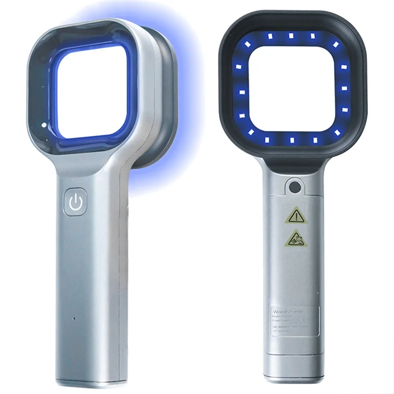 Analizzatore di pelle con lampada per legni Analizzatore di bellezza portatile per salone facciale Lampada UV Dermatologia del legno per analisi dei test