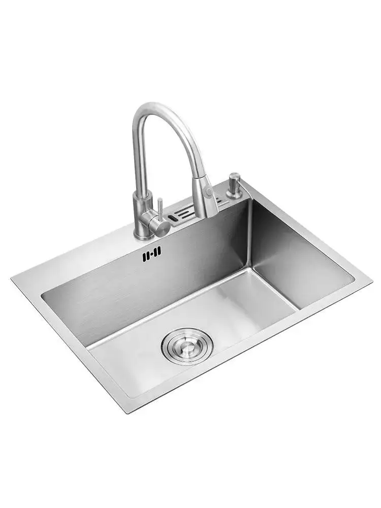 2021 Home Improvement Kitchen Sink Large Single Household Stainless Steel 304 Hand Home Improvement Torneira Gourmet Washing