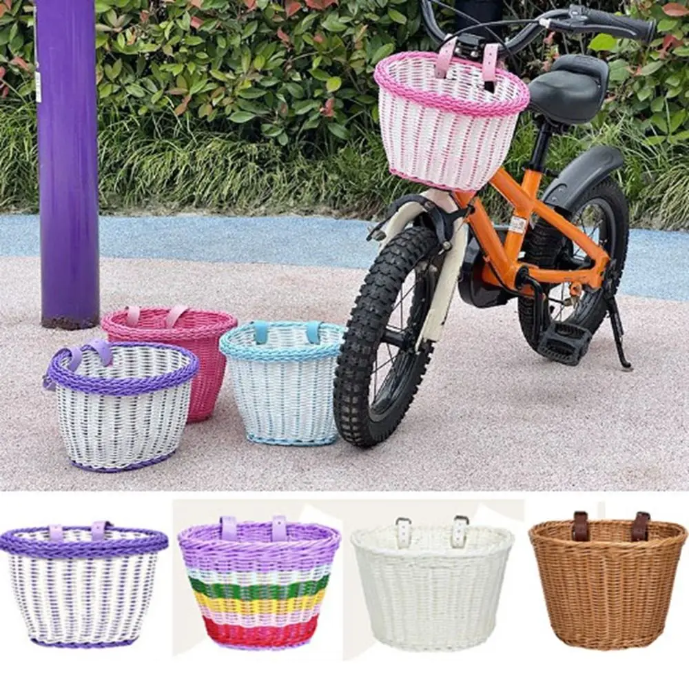 جديد 23*20*16 سنتيمتر/20*16.5*16 سنتيمتر/27*24 سنتيمتر KidsBike سلة الروطان الخوص دراجة اكسسوارات الجبهة المقود سلة دراجة حقيبة التخزين