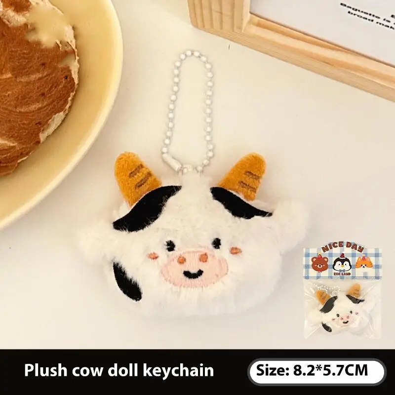 Cute Cartoon Small Animal Plush Decoration Doll Pendant Keychain Kawaii Stuffed Doll Toys Backpack Pendant Accessories Gifts