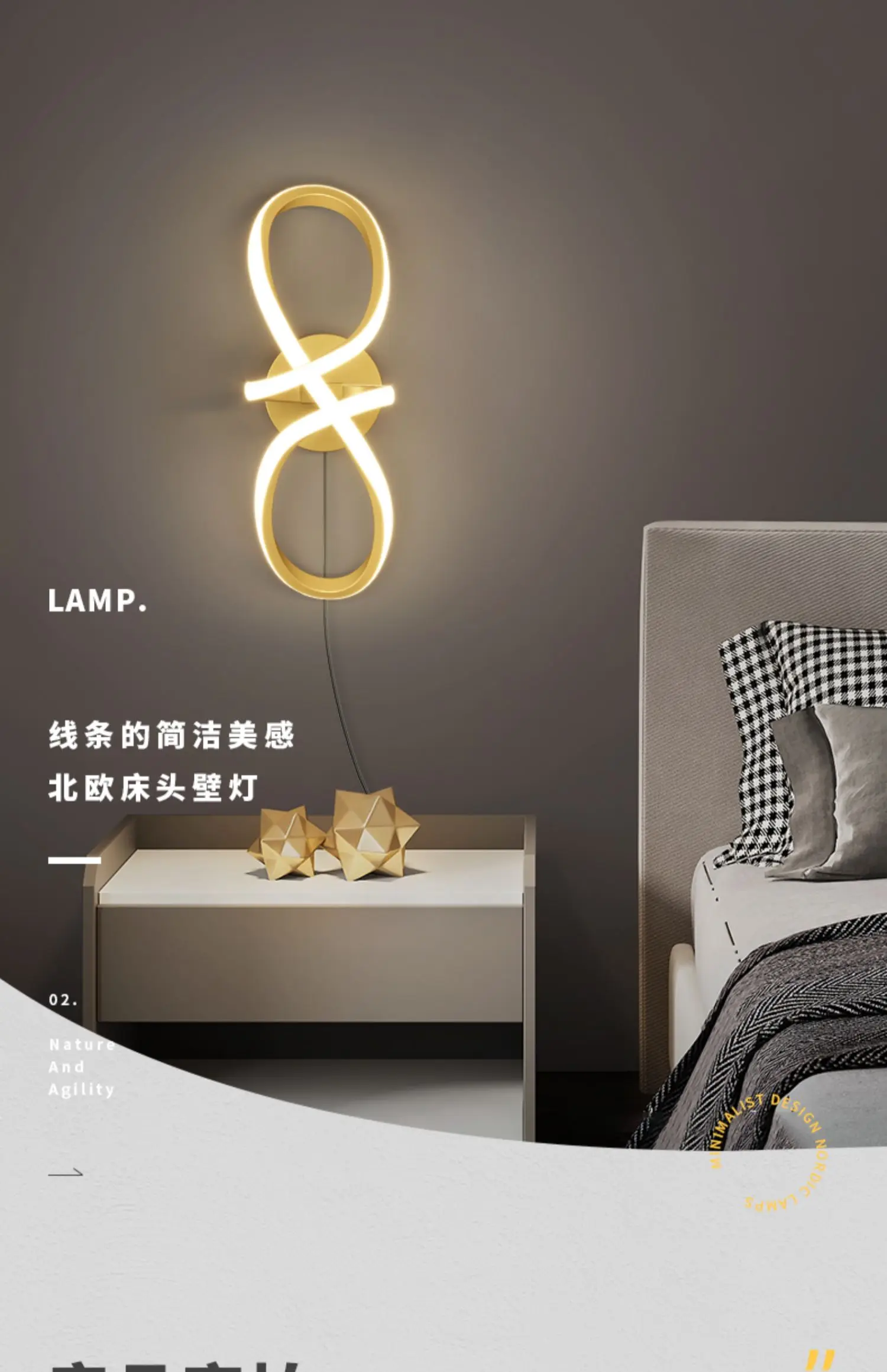 LED Superf Eu Shade Luz ao ar livre para corredor, Modern Home Corridor Lamp, Santa Para, Moq in Casa