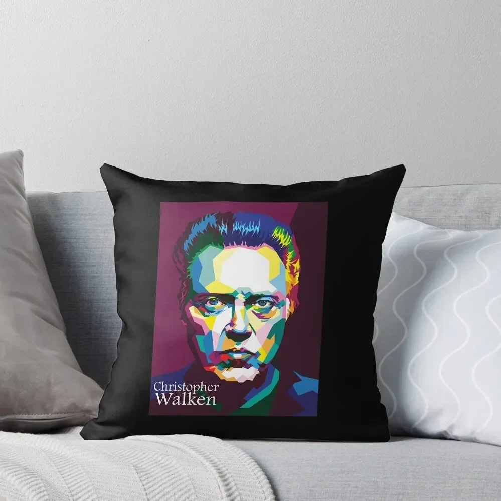 Vintage Retro Christopher Walken movie On Wpap Premium Scoop Throw Pillow Pillow Covers Decorative pillow pillowcase