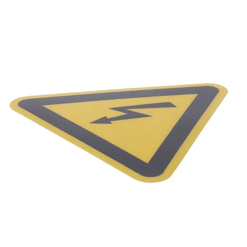 Adhesive Caution Electrical Safety Hazard Sticker Warning for Ground Table Wall